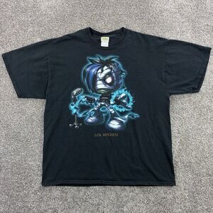 Vintage Y2K League of Legends Shirt Mens XL Black Amumu Emumu Riot Games